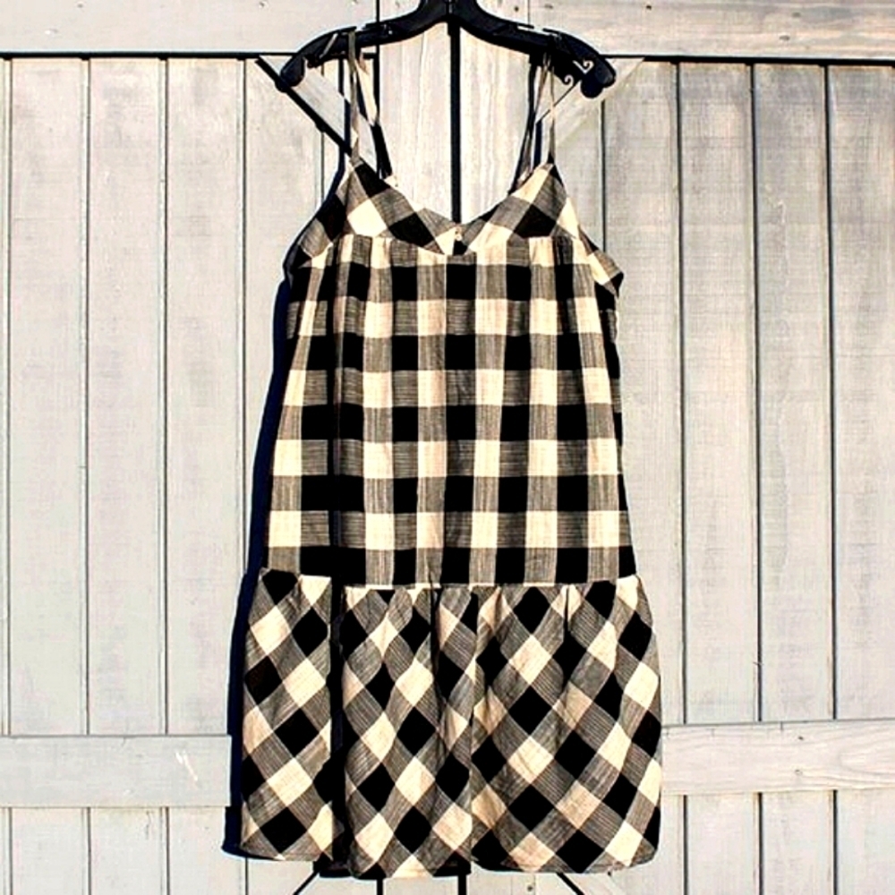 NWT True Craft Buffalo Plaid Sleeveless Dress | Size 2X